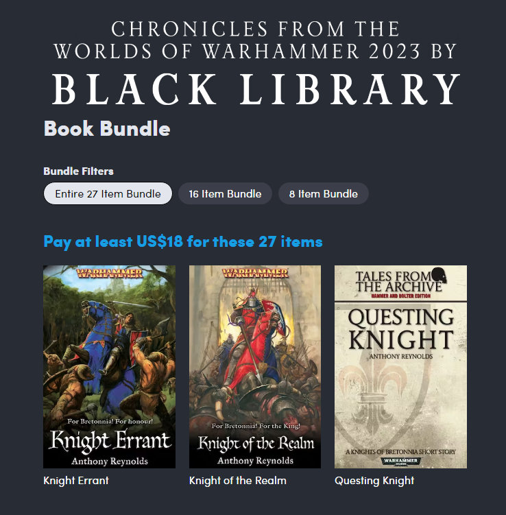 Humble Bundle: Warhammer Chronicles 2023 (Black Library) – No Rerolls