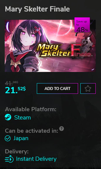 Mary Skelter Finale on Steam